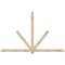 Ekena Millwork Kennewick Rough Sawn Timber Gable Bracket, Douglas Fir, 108"W x 68"H x 4"D x 4"F, 15/12 Pitch GBW108X68X0404KEN00RDF - alternate 1